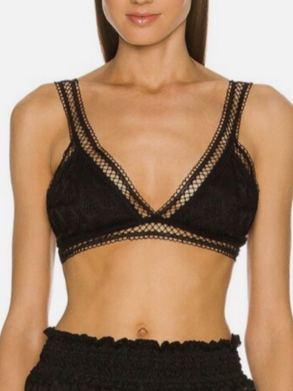 Waimari Loulou black bra top black size S